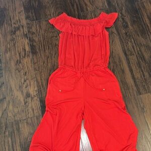 Polo off the shoulder jumpsuit